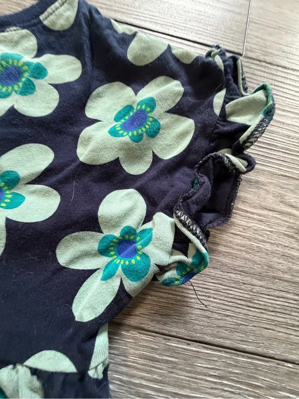 Old Navy Girls 5T Navy Floral Dress